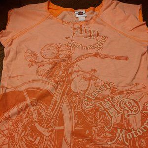 Harley Davidson Orange t-shirt